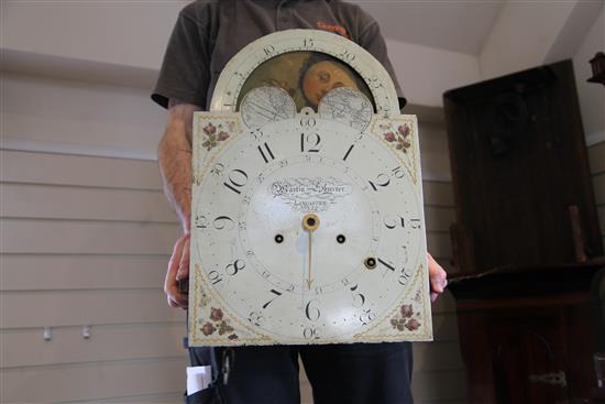 Martin Shreiner of Lancaster. A Federal American mahogany eight day longcase clock, H.9ft